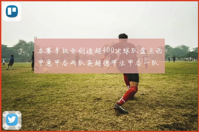 本赛季机会创造超400次球队盘点西甲意甲各两队英超德甲法甲各一队